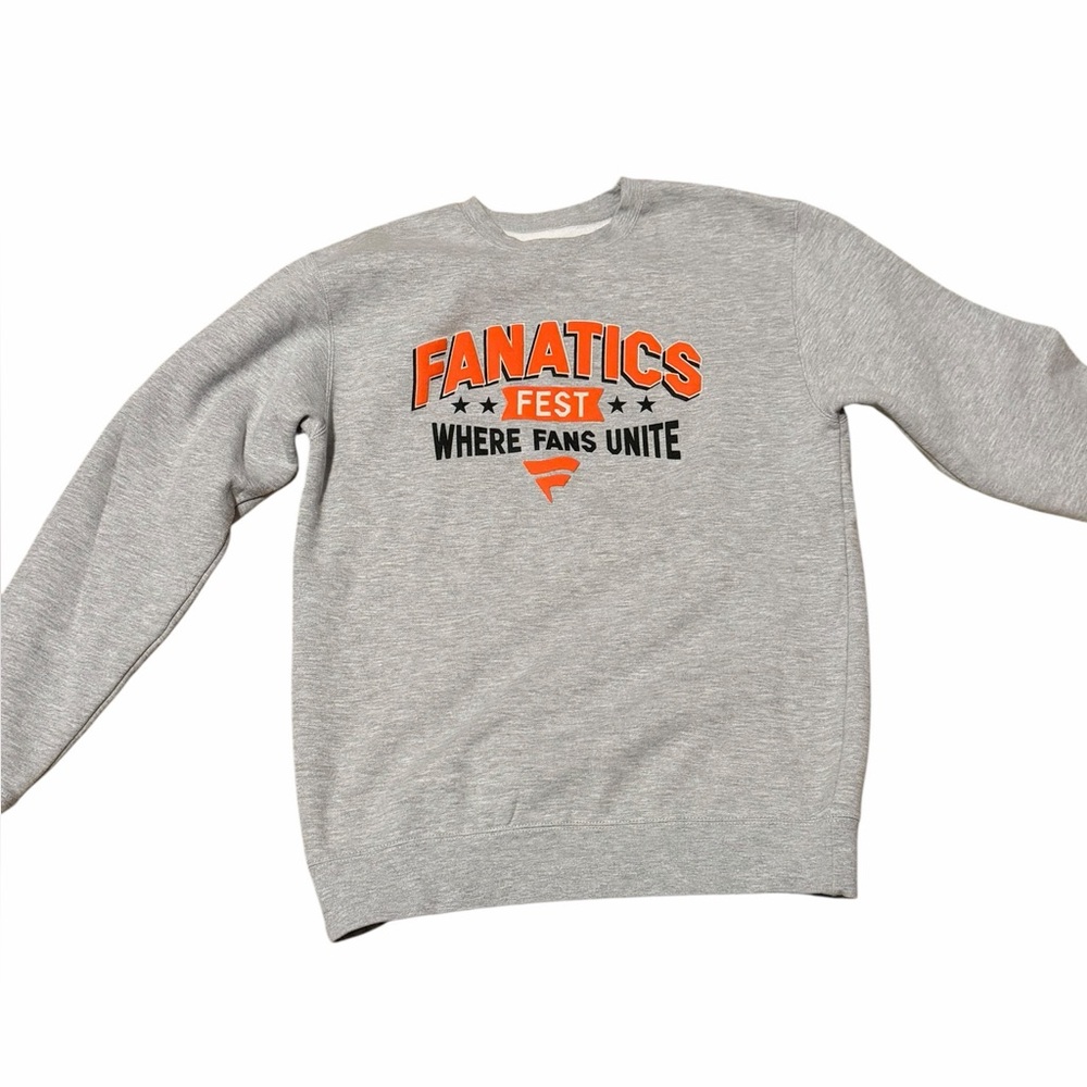 Official Fanatics 2024 Fanatics Fest Grey Crewneck Sweatshirt. Size S. NWOT